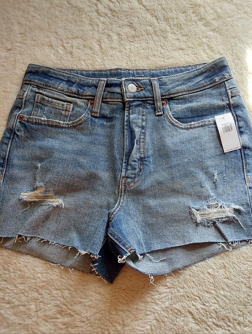 🌺 NWT Old Navy Light Blue Distressed Denim Cutoff Shorts
